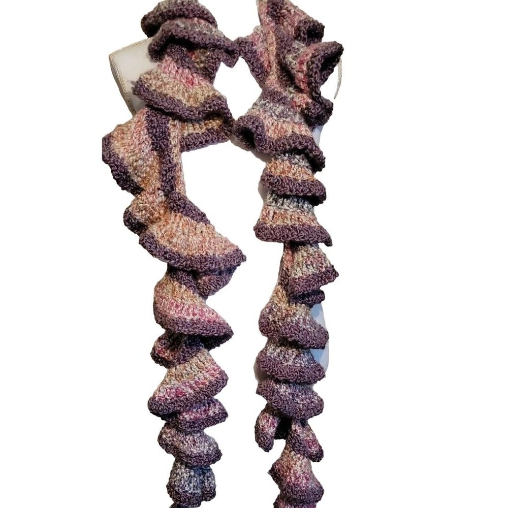 Elegant Multicolor Ruffled Scarf